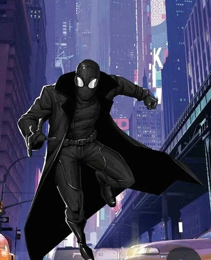 Spider Man Into the Spider Verse Noir Coat