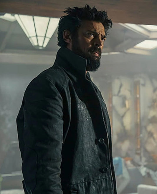 Karl Urban The Boys Leather Long Coat