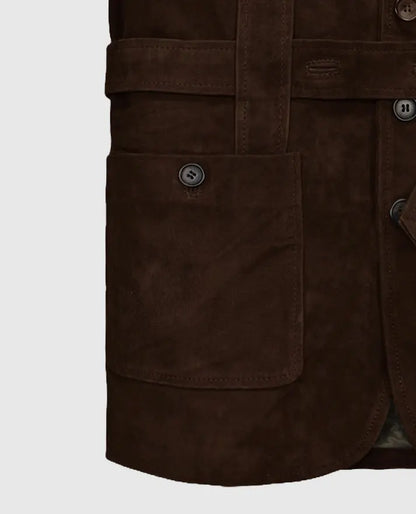 Safari Dune Suede Leather Blazer For Men