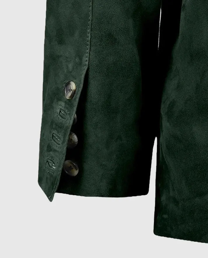 Men's Forest Suede Safari Leather Blazer