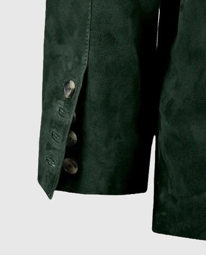 Men's Forest Suede Safari Leather Blazer