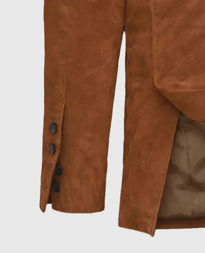 Western Suede Leather Blazer for Men