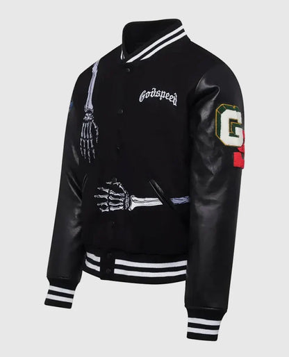 Godspeed Skull Rod Varsity Halloween Jacket