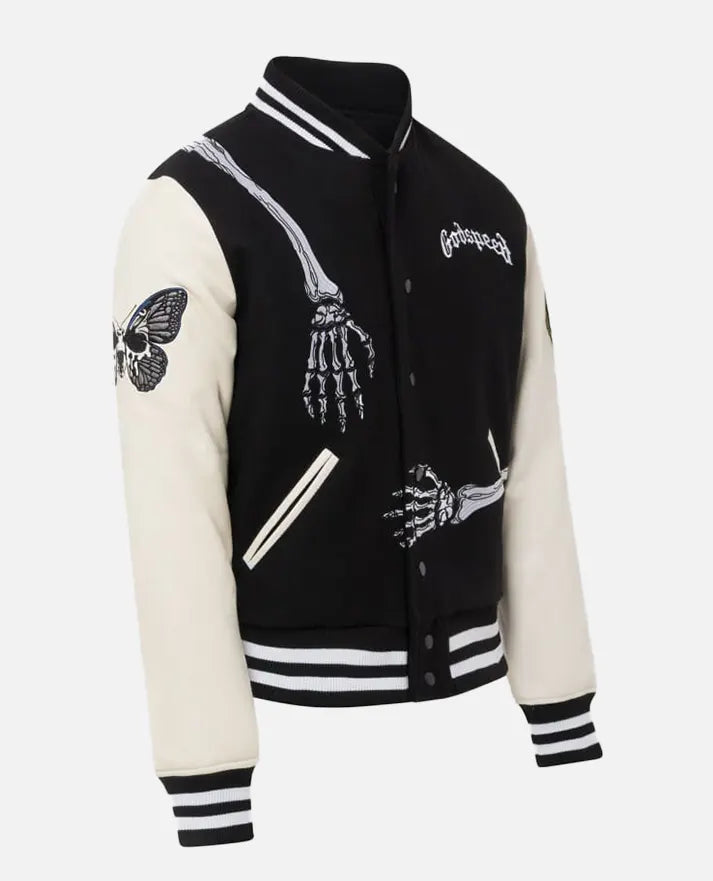 Godspeed Skull Rod Varsity Halloween Jacket