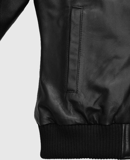 Women's Symphony Leather Jacket with Detachable Hood