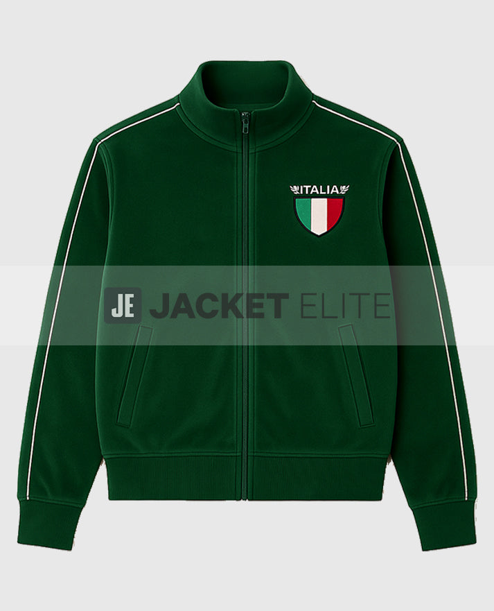 Jason Kelce Italia Green Velour Tracksuit