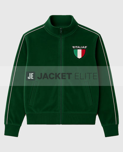 Jason Kelce Italia Green Velour Tracksuit