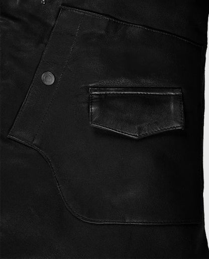 Men's Rider Falcon Leather Jacket in Black