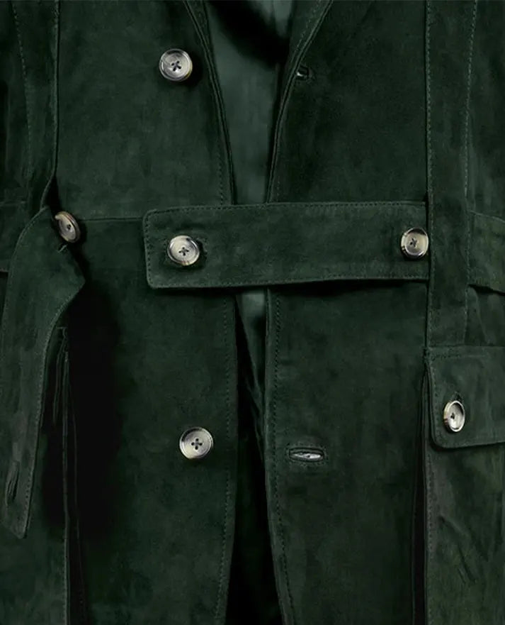 Men's Forest Suede Safari Leather Blazer