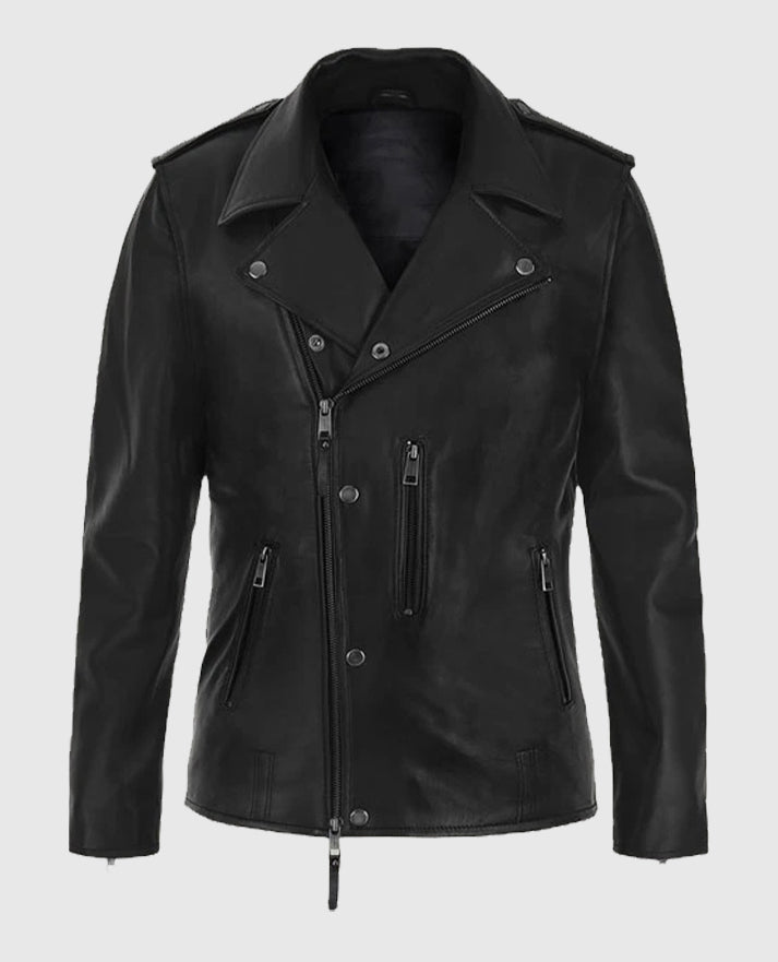 Jim Carrey Black Leather Jacket