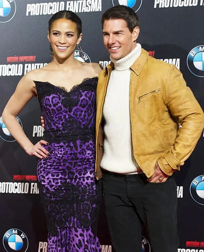 Tom Cruise Mission Impossible 4 Premiere Leather Jacket