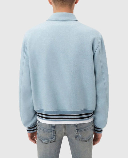 Amiri Bones Letterman Wool Jacket