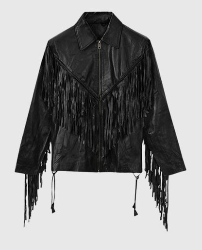 Men's Fringe Leather Jacket
