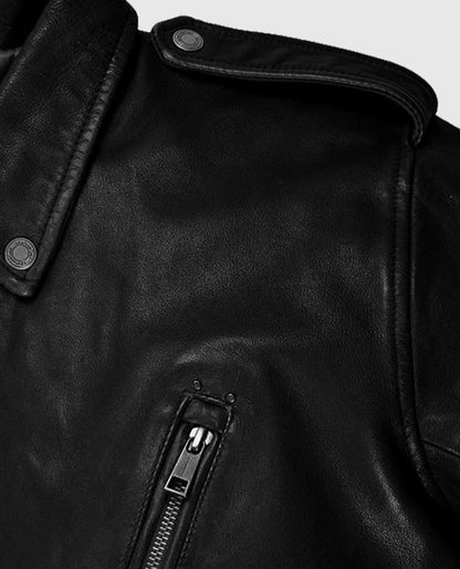 Men's Rider Falcon Leather Jacket in Black