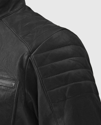 Men's Firefly Biker Black Leather Jacket