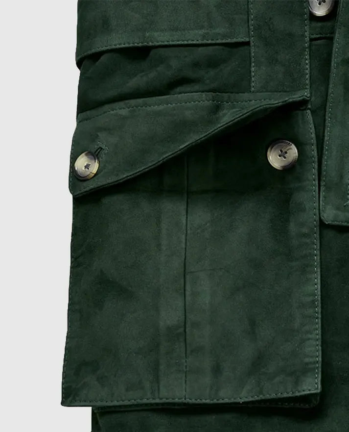 Men's Forest Suede Safari Leather Blazer