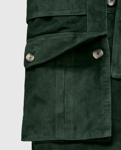 Men's Forest Suede Safari Leather Blazer