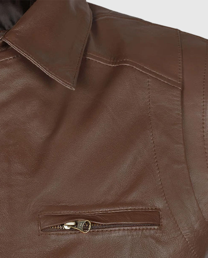 Men's Bomber Leather Hunter Jacket