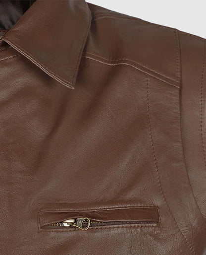 Men's Bomber Leather Hunter Jacket