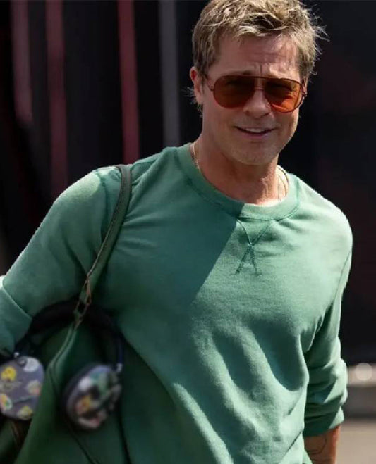 F1 The Movie Brad Pitt Green Sweatshirt