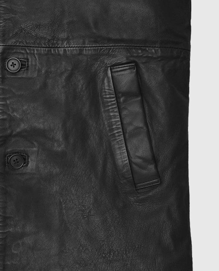 Karl Urban The Boys Leather Long Coat