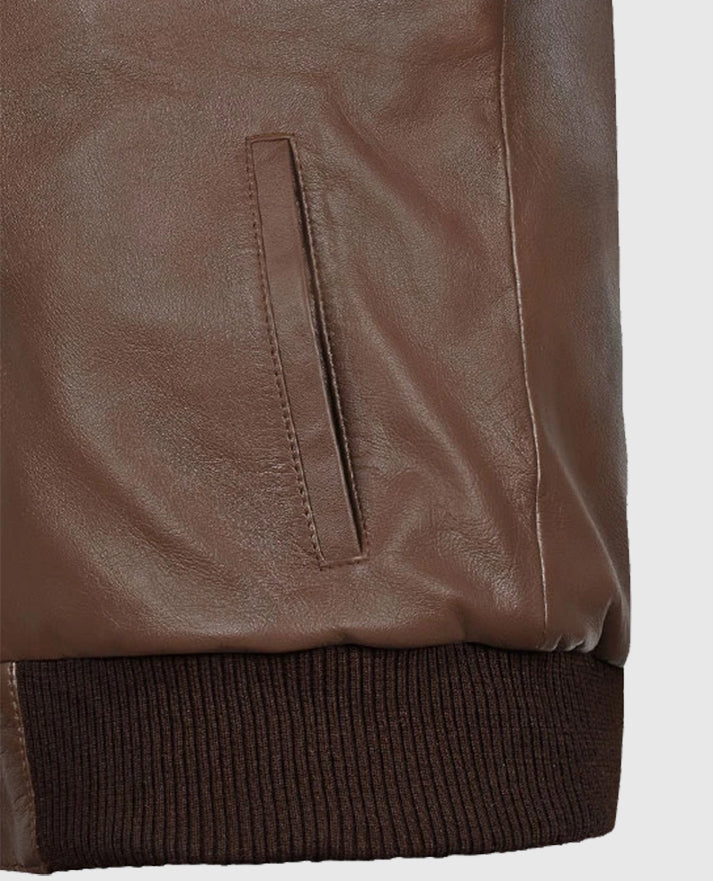 Men's Bomber Leather Hunter Jacket