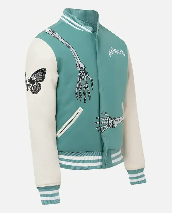 Godspeed Skull Rod Varsity Halloween Jacket