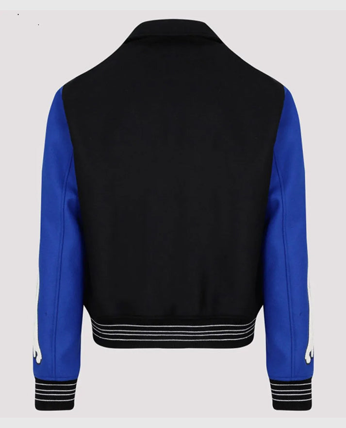 Amiri Bones Letterman Wool Jacket