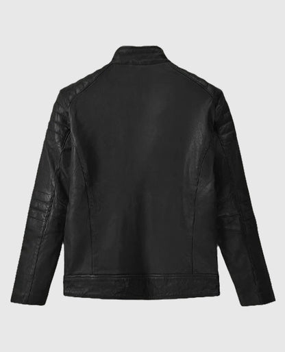 Men's Firefly Biker Black Leather Jacket