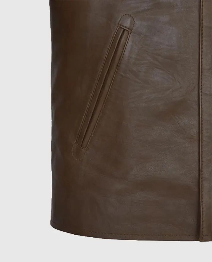 Tom Cruise Brown Leather Jacket