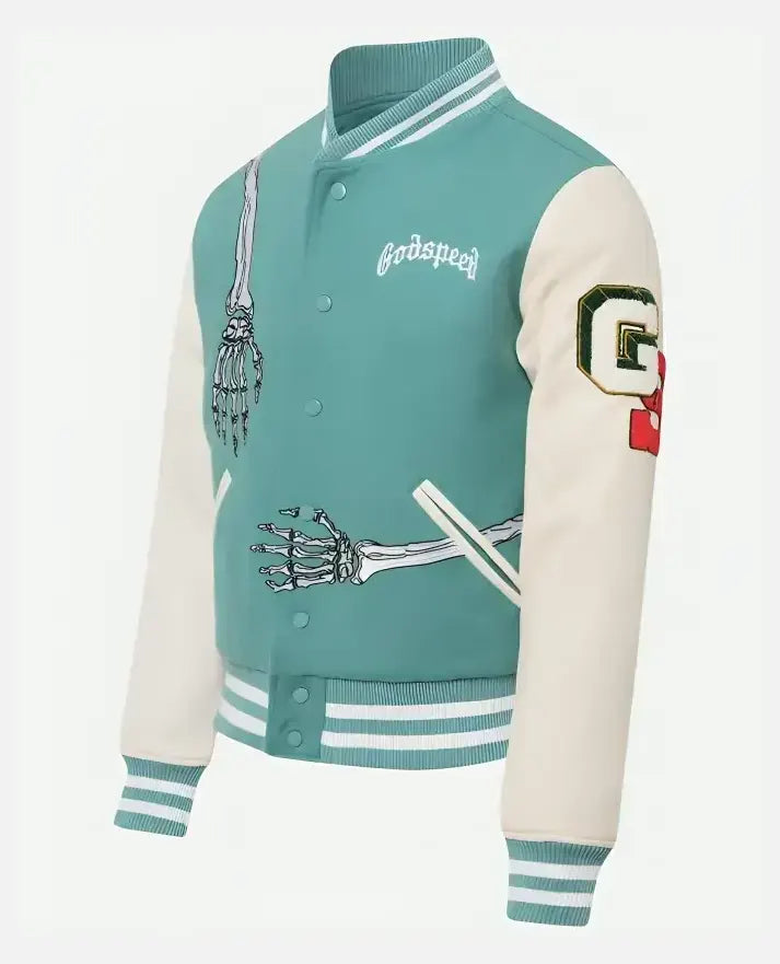 Godspeed Skull Rod Varsity Halloween Jacket