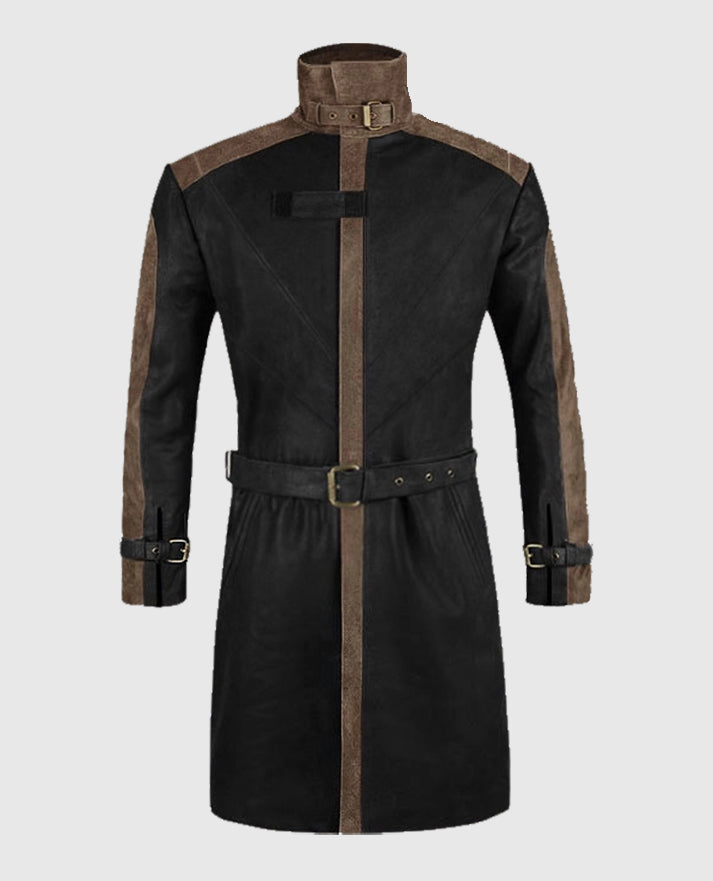 Aiden Pearce Watch Dog Leather Long Coat