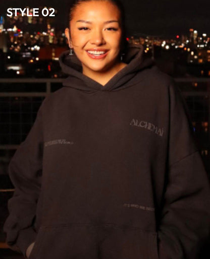 Alchemai Brown Fleece Hoodie