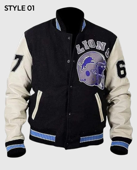 Axel Foley Detroit Lions Blue Jacket