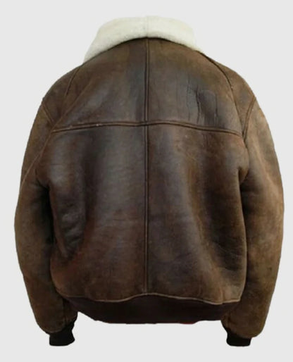 B3 Aviator Shearling Bomber Jacket For Men