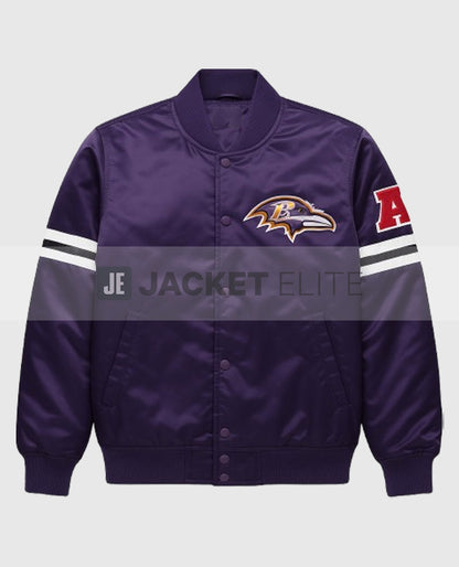 Baltimore Ravens Purple Bomber Jacket