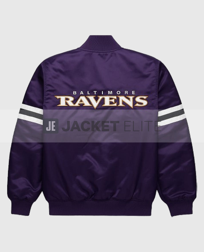 Baltimore Ravens Purple Bomber Style Jacket