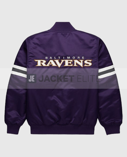 Baltimore Ravens Purple Bomber Style Jacket