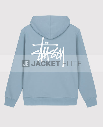 Basic Stussy Blue Pullover Hoodie