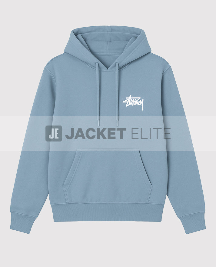 Basic Stussy Light Blue Hoodie