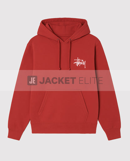 Basic Stussy Red Hoodie