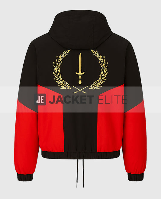 Black American Heritage Flag Hooded Jacket