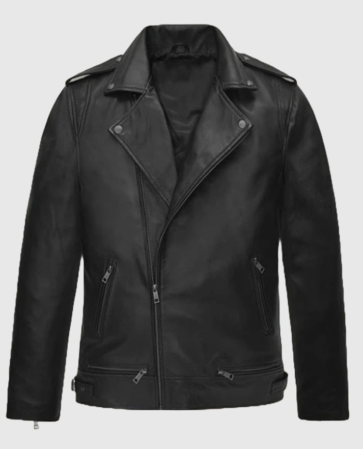 Black Leather Jacket Worn by BTS member Kim Taehyung