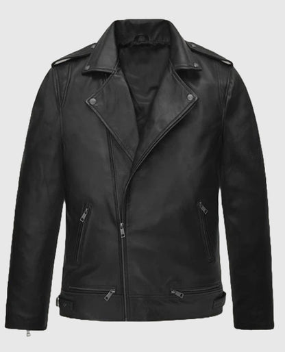 Black Leather Jacket Worn by BTS member Kim Taehyung