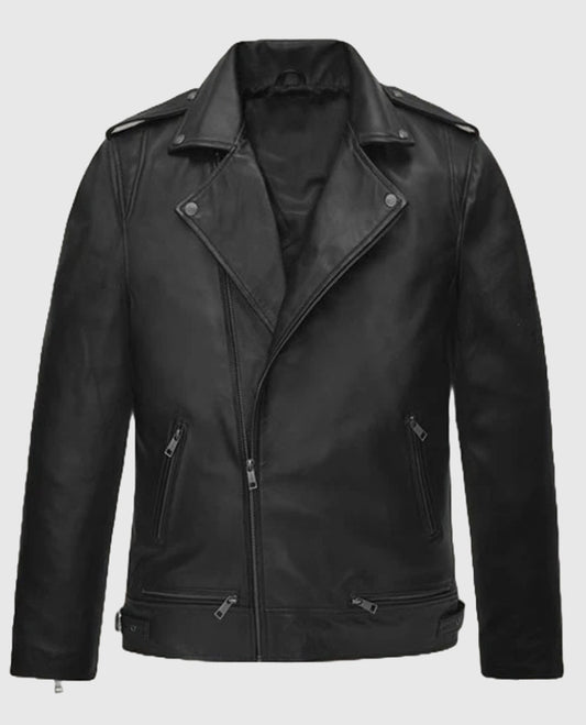 Black Leather Jacket Worn by BTS member Kim Taehyung