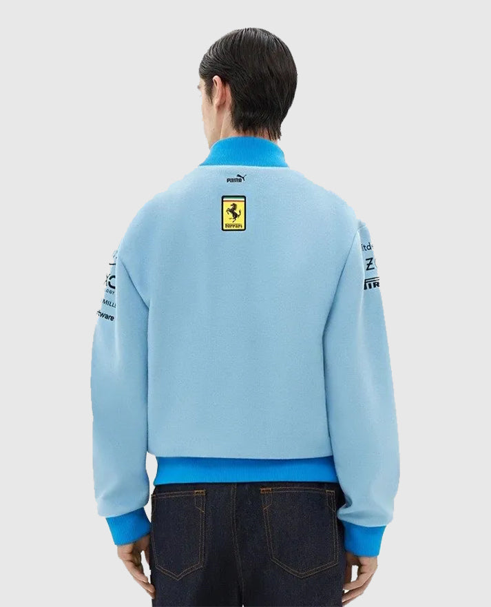 Blue Ferrari Miami Grand Prix Jacket