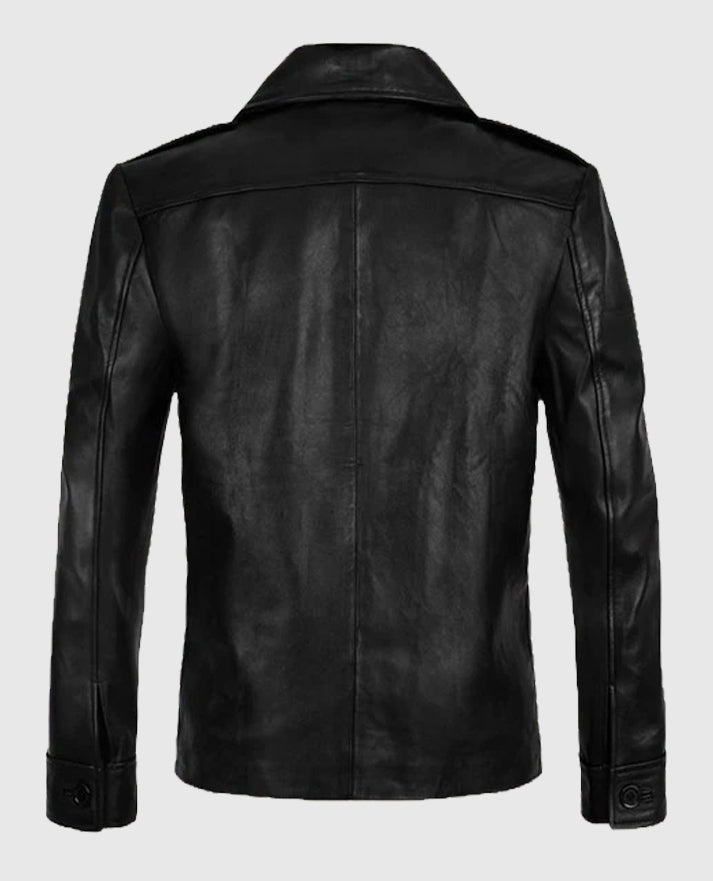 Brad Pitt Friends Season 8 Leather Black Jacket