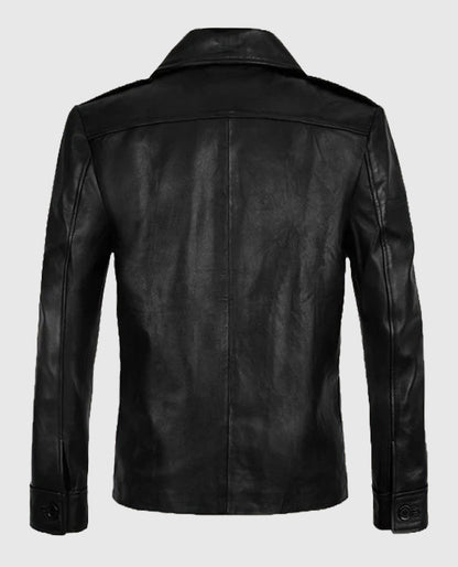 Brad Pitt Friends Season 8 Leather Black Jacket