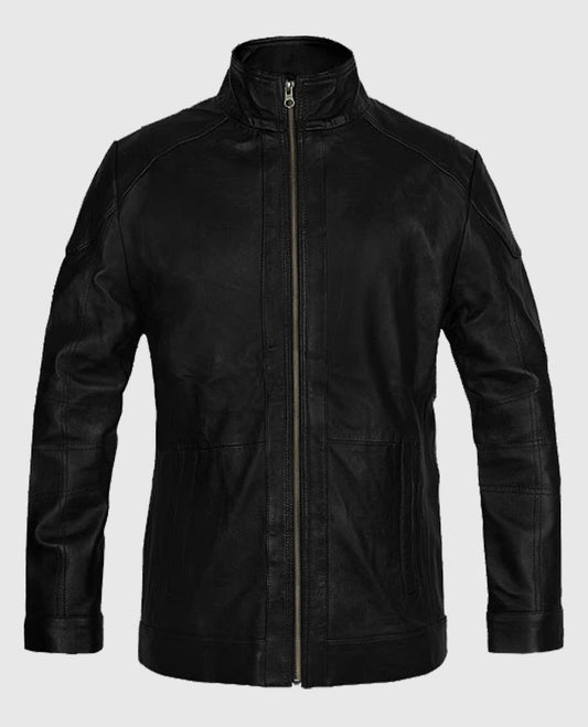 Bruce Willis Red 2 Black Leather Jacket