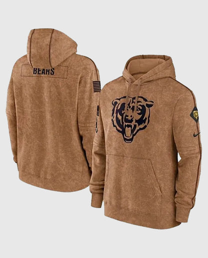 Chicago Bears Salute To Service Club Hoodie